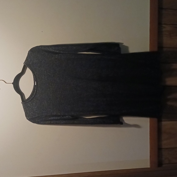 old navy long sleeve t shirt dress Old Navy Womens Long Sleeve Casual T-Shirt Dress Large Gray Stripes Size Large